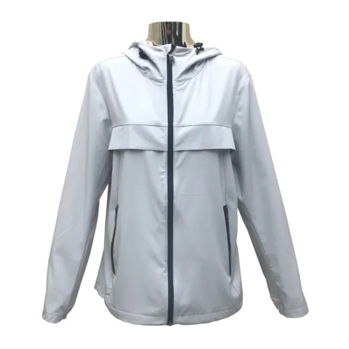 وائٹ میں خواتین کی سنگل لیئر لائٹ ویٹ جیکٹ